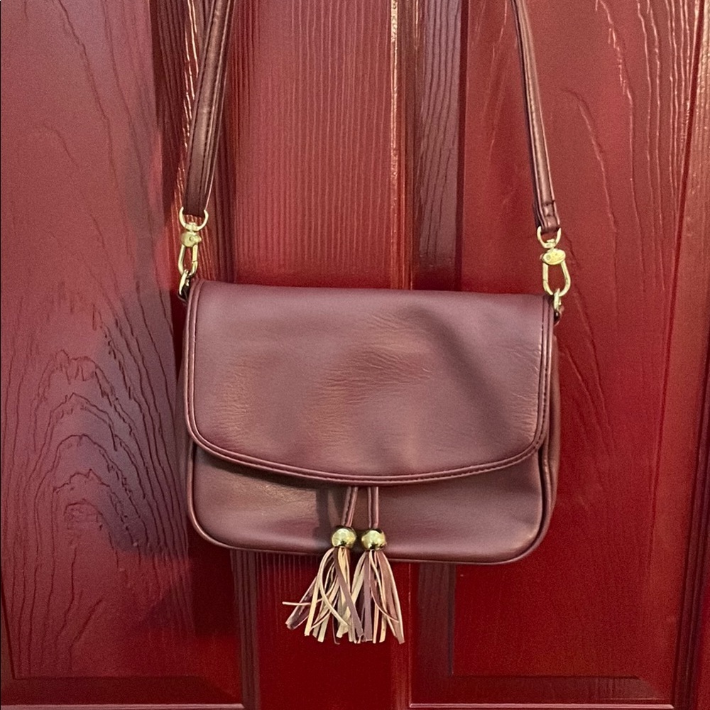 Elegant Brown Leather Shoulder Bag